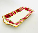 Royal Albert Old English Roses Rectangular cake plate