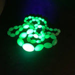 Vintage Uranium glass bead necklace