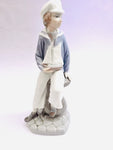 Lladro Figurine Boy with Yatch