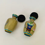 Pair of vintage Cloisonné vases