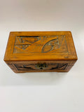 Camphor wood carved jewellery box