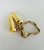 Rare bone hoof shaped knitting needle guards