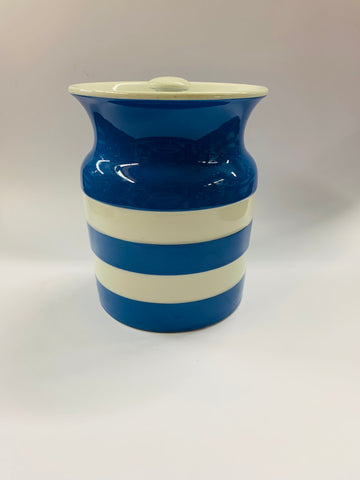 Cornishware medium size lidded jar