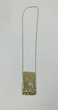 Retro silver tone chain purse