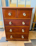 Edwardian Apprentice Wooden Chest of Drawers