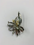 Vintage silver and Pearl brooch