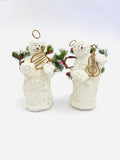 Pair of Small Angel Snow Men