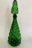 Vintage green bubble genie bottle
