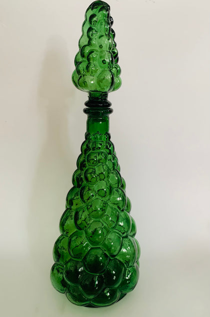 Vintage green bubble genie bottle