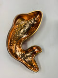 Vintage copper fish jelly Mould