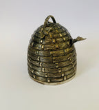 Godinger silver plated honey pot