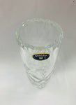 Elegant tall Bohemia crystal vase