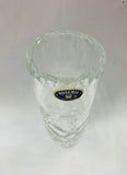 Elegant tall Bohemia crystal vase