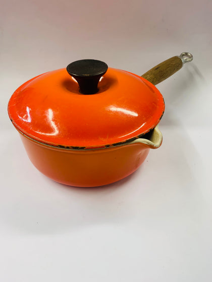 Le Creuset cast iron and enamel saucepan