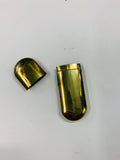 Antique brass needle case