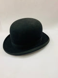 Antique Bowler hat felt all fur