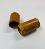 Wooden treen needle case