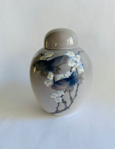 Royal Copenhagen Butterfly ginger jar
