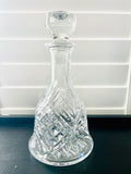 Crystal Decanter with Long Neck and Thick Base