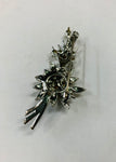 Vintage yellow Diamante stone brooch