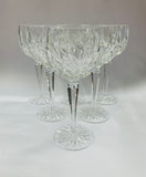 Set of 6 Waterford Lismore hock wine glasses
