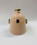Vintage ceramic bee honey pot