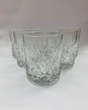 Set of 6 large Bohemian crystal whisky tumblers