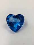 Swarovski blue crystal heart in box