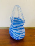 Art glass ble swirl handbag