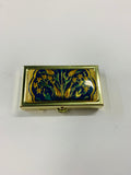Vintage gold metal sewing box