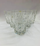 Set 6 Czech Republic cut crystal whisky tumblers