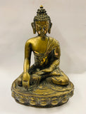 Heavy brass Shakyamuni Buddha figure