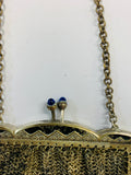 Silver plated vintage mess purse