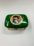 Limoges porcelain hand painted jewellery box