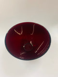 Large Orrefors Ruby red glass bowl