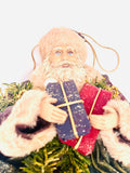 Santa Hanging Ornament Holding Gifts