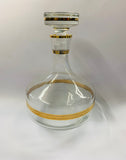 Retro Midcentury decanter and whisky glass set