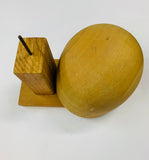 Vintage wooden hat block size 22