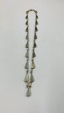 Sterling silver and lapis antique necklace