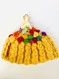 Porcelain Half Lady Tea Cosy with Yellow Skirt