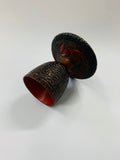 New Zealand folk Art wooden egg cup