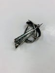 Vintage sterling silver Marcasite brooch