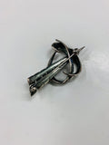Vintage sterling silver Marcasite brooch
