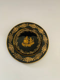 Limoges cobalt blue and gold design plate