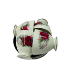 Queen Anne roses set of 4 Demitasse cups and saucers
