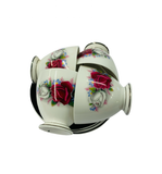 Queen Anne roses set of 4 Demitasse cups and saucers