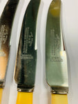 Set 6 bone handled lunch knives