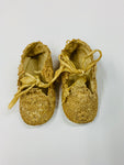Pair of Victorian babies fabric shies