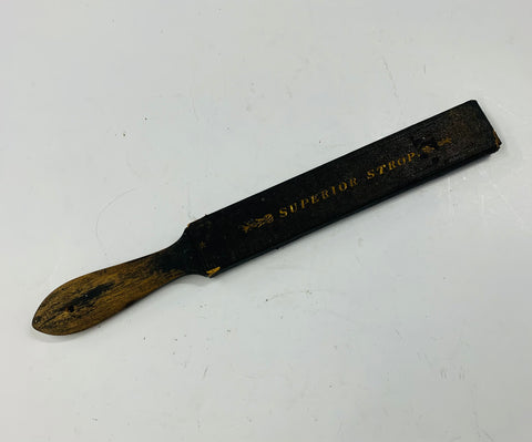 Antique Superior shaving strop