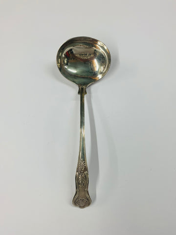 Large Walker and Hall Kings pattern silver plated ladle